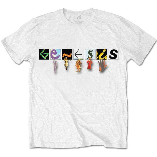 T-Shirt - Genesis - Characters Logo - White-Metalomania