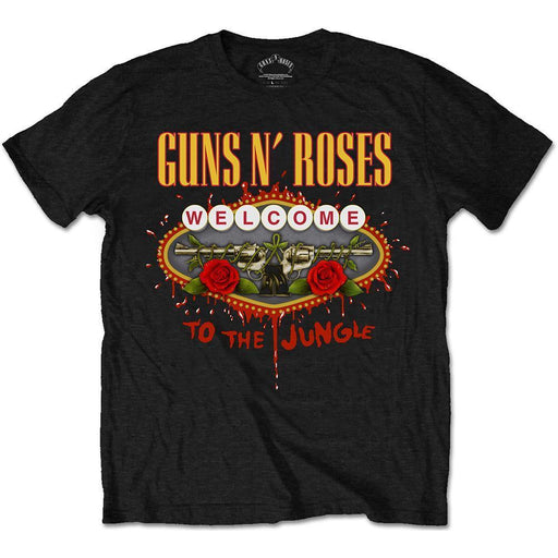 T-Shirt - Guns N Roses - Welcome to the Jungle Sign-Metalomania