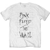 T-Shirt - Pink Floyd - The Wall & Logo - White-Metalomania