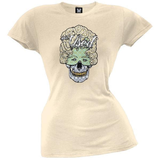 T-Shirt - The Used - Skellmask - Lady - Vintage White-Metalomania
