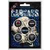 Button Badge Set - Carcass - Necro Head