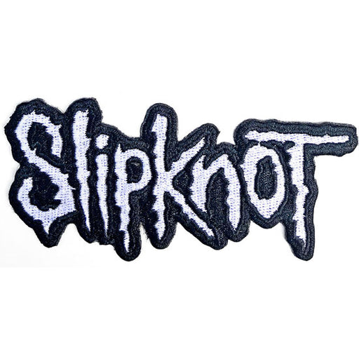 Patch - Slipknot - White Logo With Black Border - Cut Out