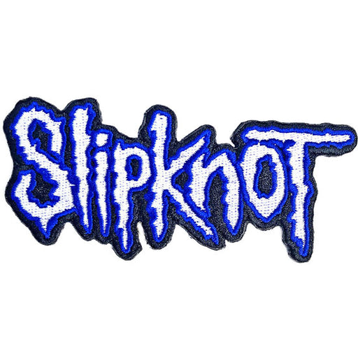 Patch - Slipknot - White Logo With Blue Border - Cut Out