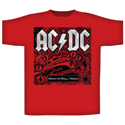 T-Shirt - ACDC - Rock N Roll Train - Red