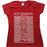 T-Shirt - Joy Division - Unknown Pleasures - Lady - Red