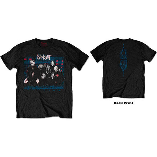 T-Shirt - Slipknot - WANYK Glitch Group With Back Print