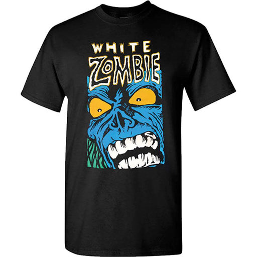 T-Shirt - White Zombie - Blue Monster