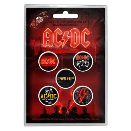 Button Badge Set - ACDC - PWR UP