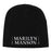 Beanie - Marilyn Manson - Logo in White