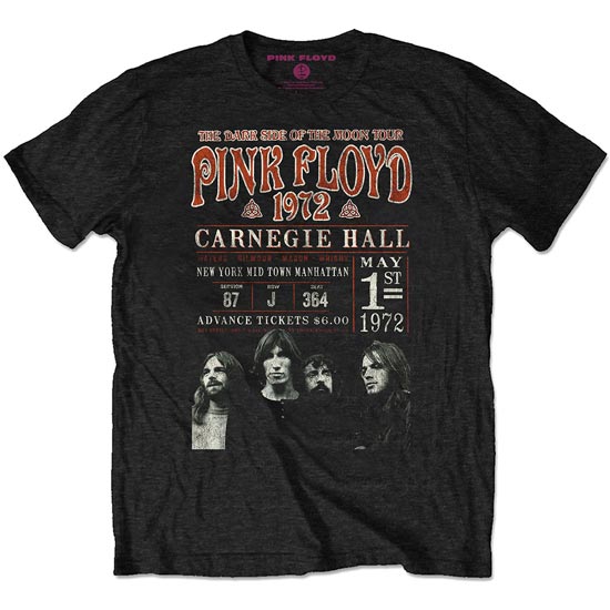 T-Shirt - Pink Floyd - Carnegie '72 - Recycled