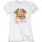 T-Shirt - Queen - Classic Crest - White - Lady-Metalomania