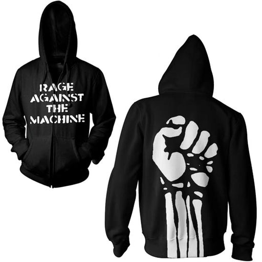 Hoodie - Rage Against the Machine - Jumbo Fist - Zip-Metalomania